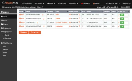 NAS用OSにRockstorという選択